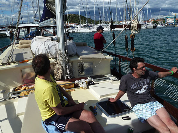 Life on deck yacht charter Croatia