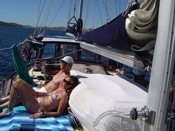 Skipper Vlatko with guests